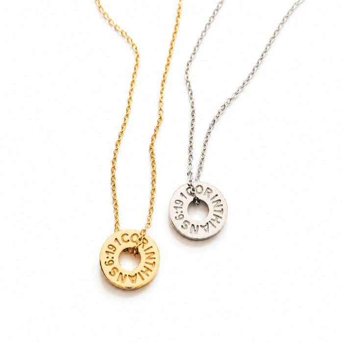 1 CORINTHIANS 6:19 NECKLACE