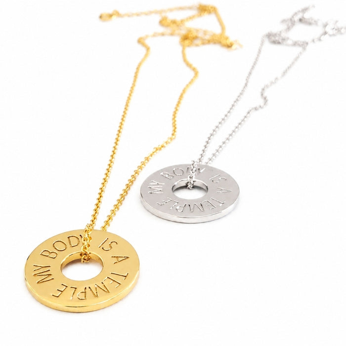 MY BODY IS A TEMPLE NECKLACE