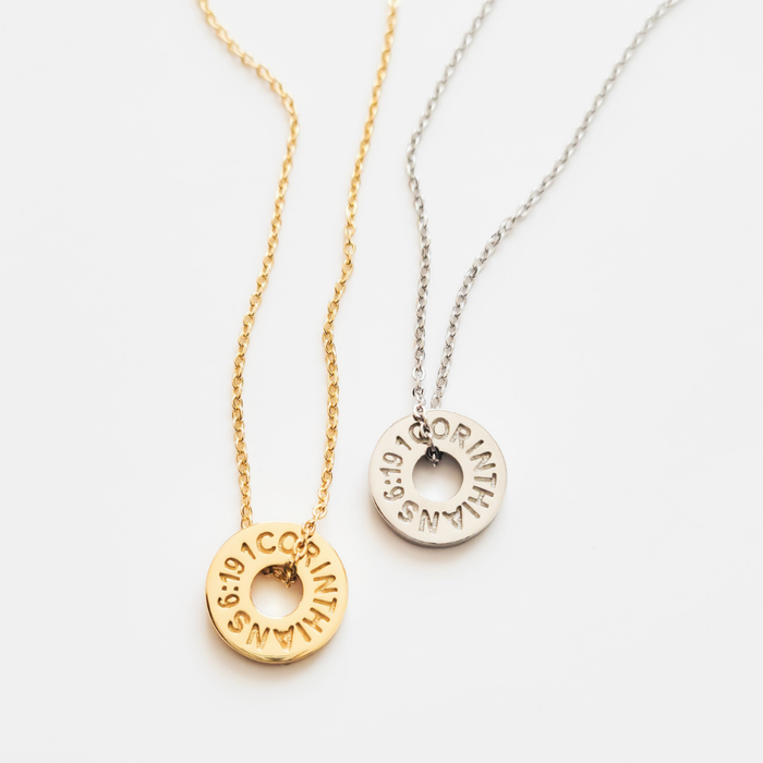 1 CORINTHIANS 6:19 NECKLACE