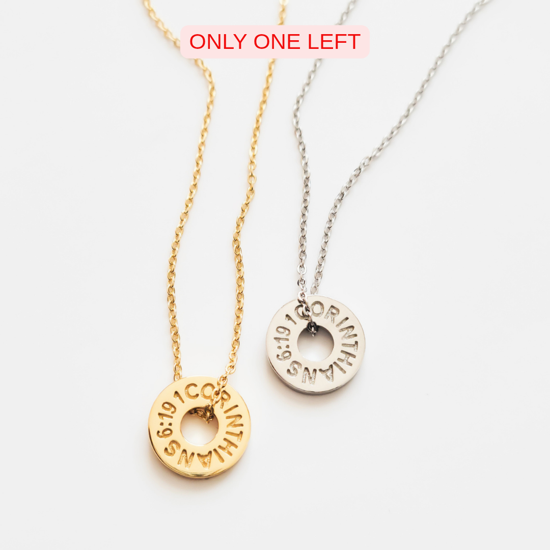 1 CORINTHIANS 6:19 NECKLACE