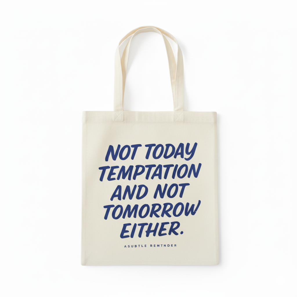 NOT TODAY TEMPTATION BAG