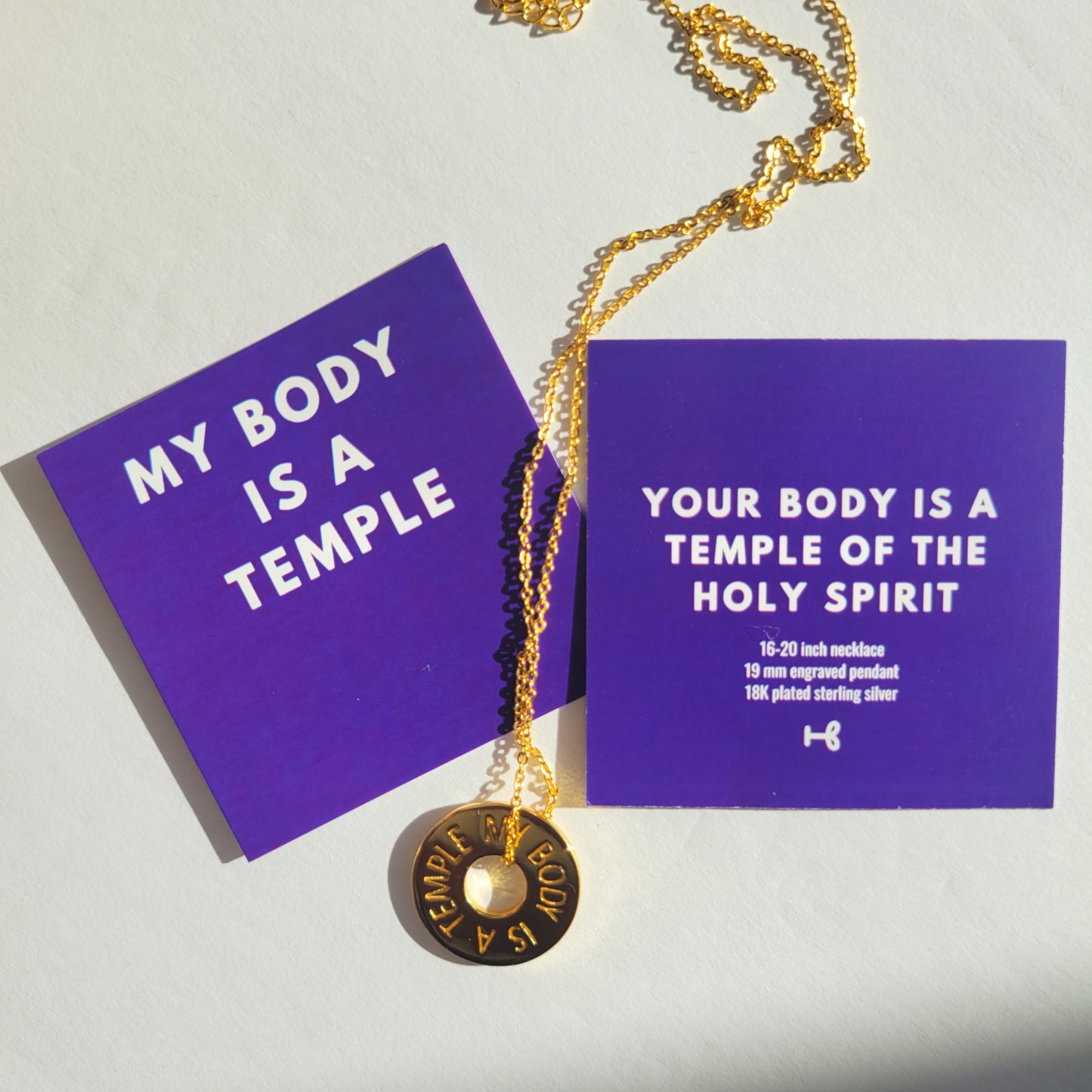 MY BODY IS A TEMPLE NECKLACE